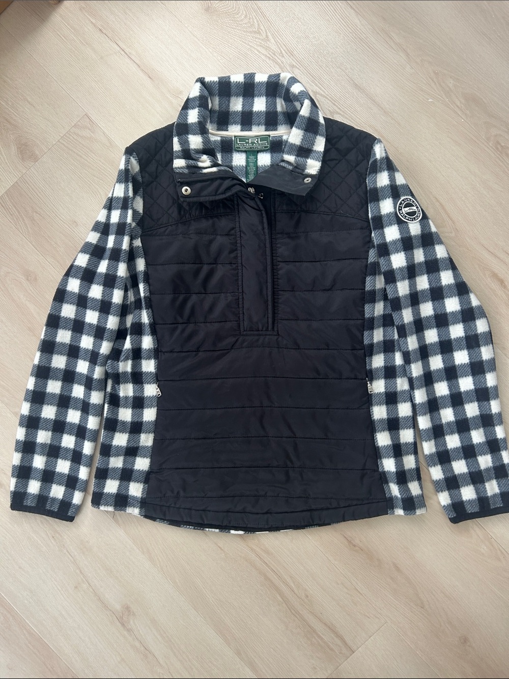 Lauren Ralph Lauren Fleece Jacket with Quilted Front